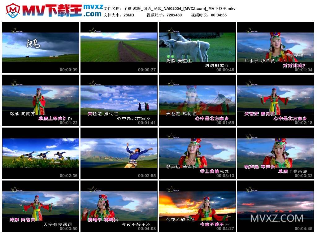 子祺-鸿雁_国语_民歌_NAI02004